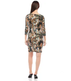 3/4 Sleeve Sheath Dress