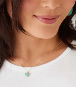 Amazonite Heart Necklace