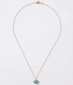 Amazonite Heart Necklace