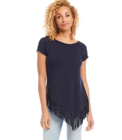 Angled Fringe Top
