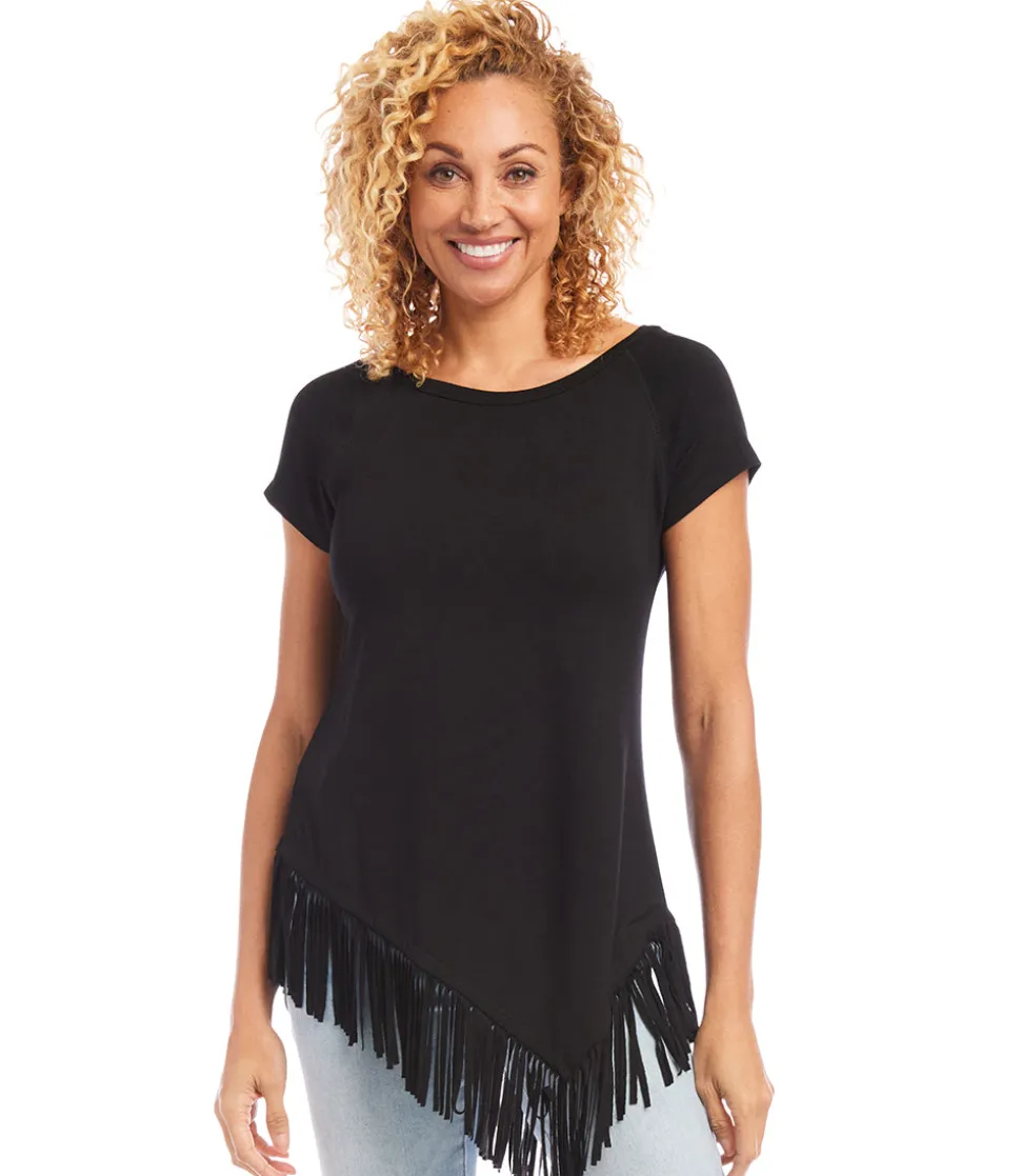 Angled Fringe Top