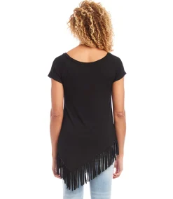 Angled Fringe Top