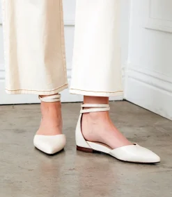 Ankle Strap Pointed Toe Flats