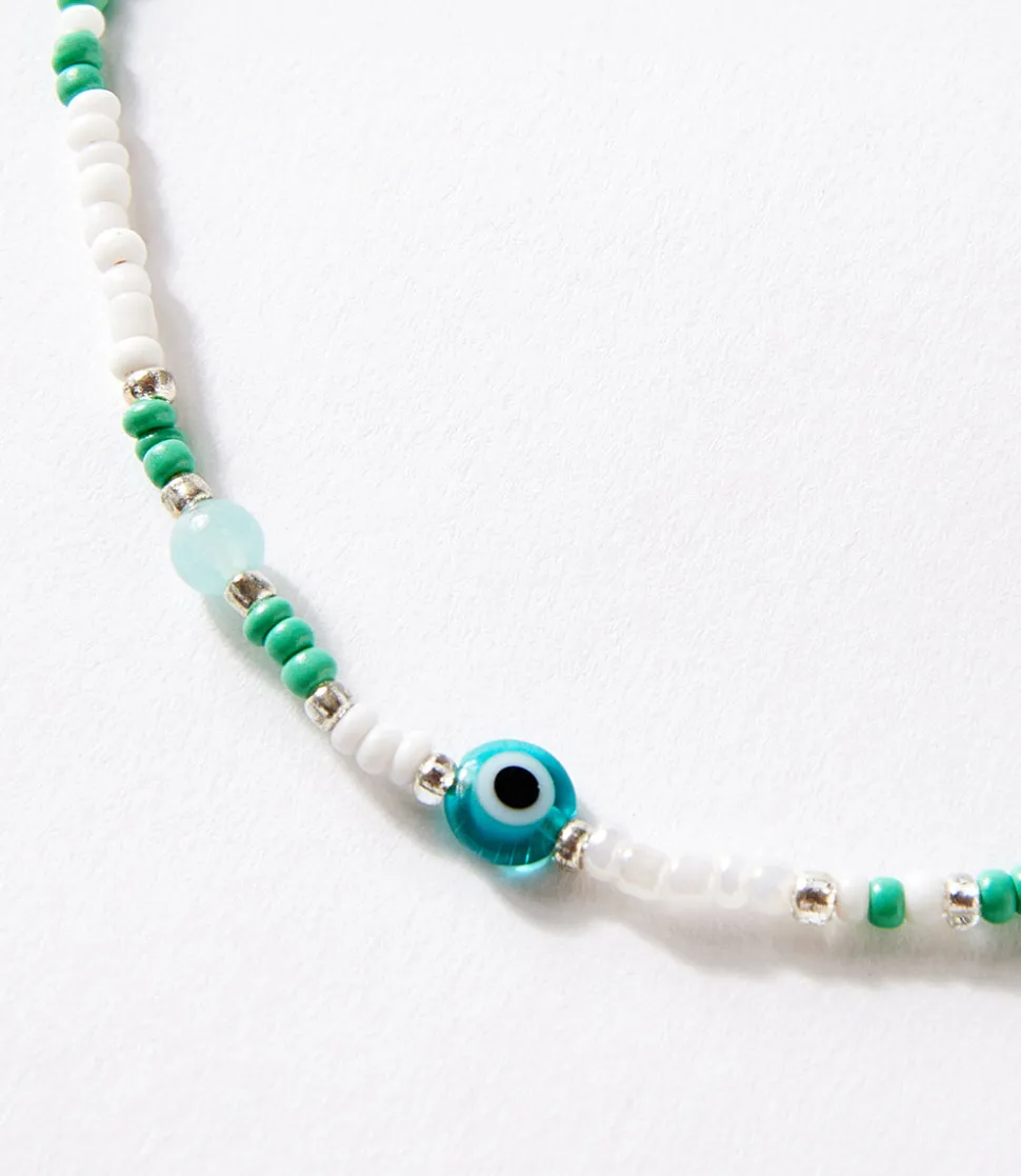 Aqua Beaded Bracelet