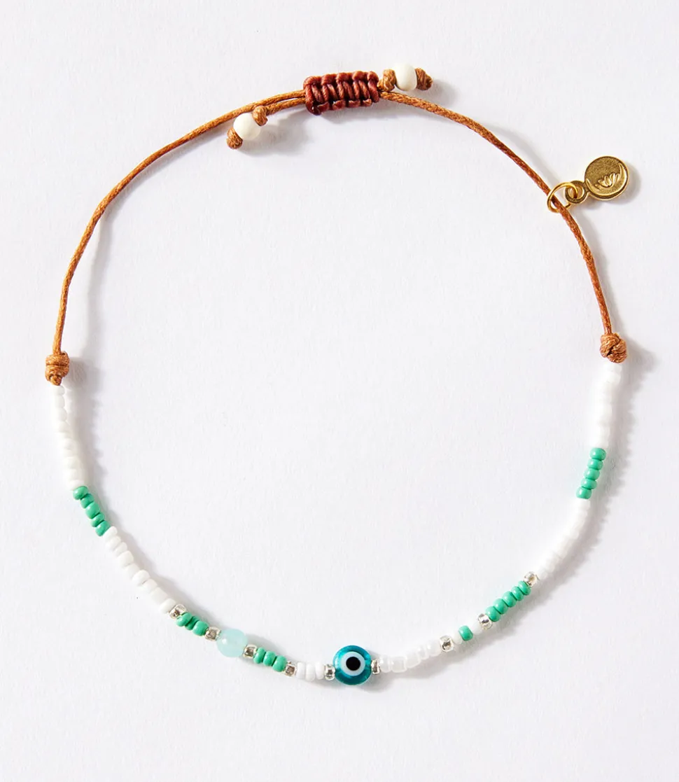 Aqua Beaded Bracelet