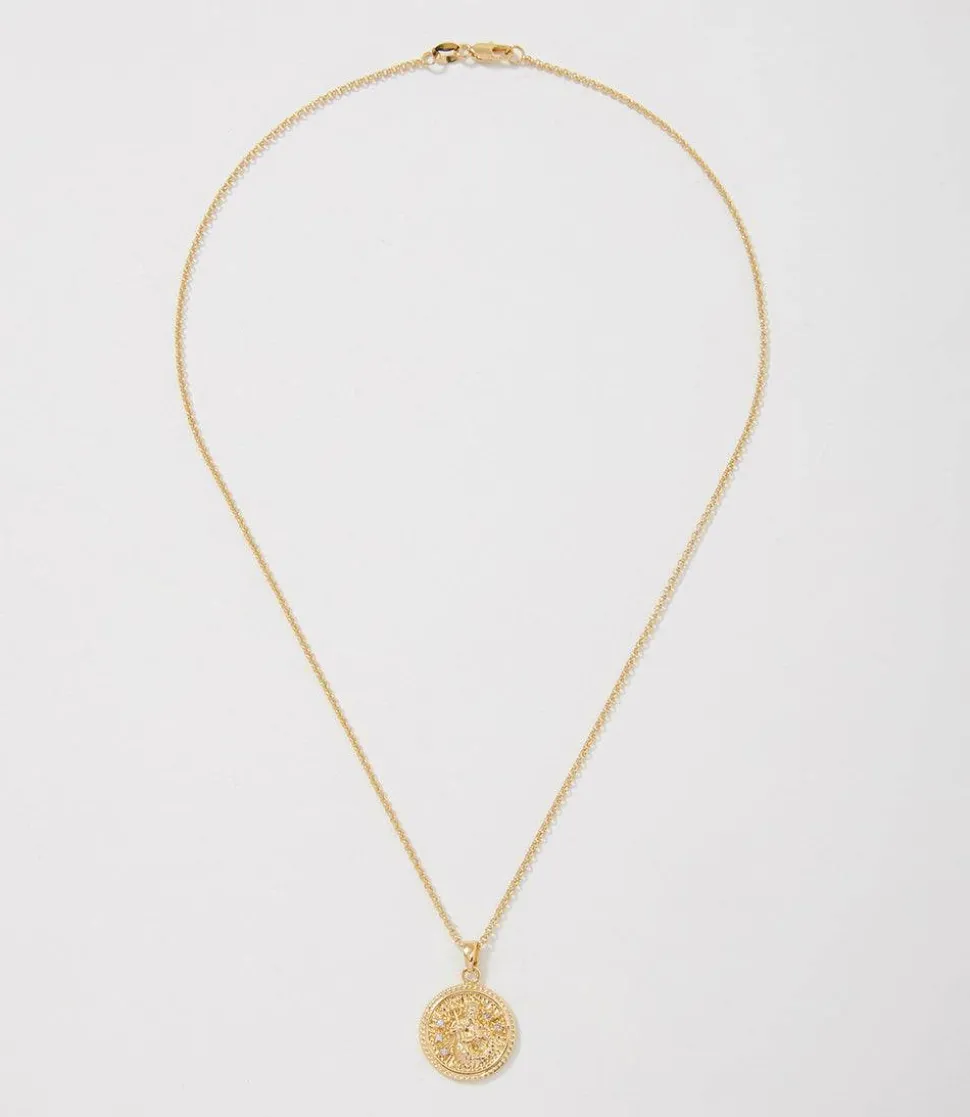 Aquarius Coin Necklace