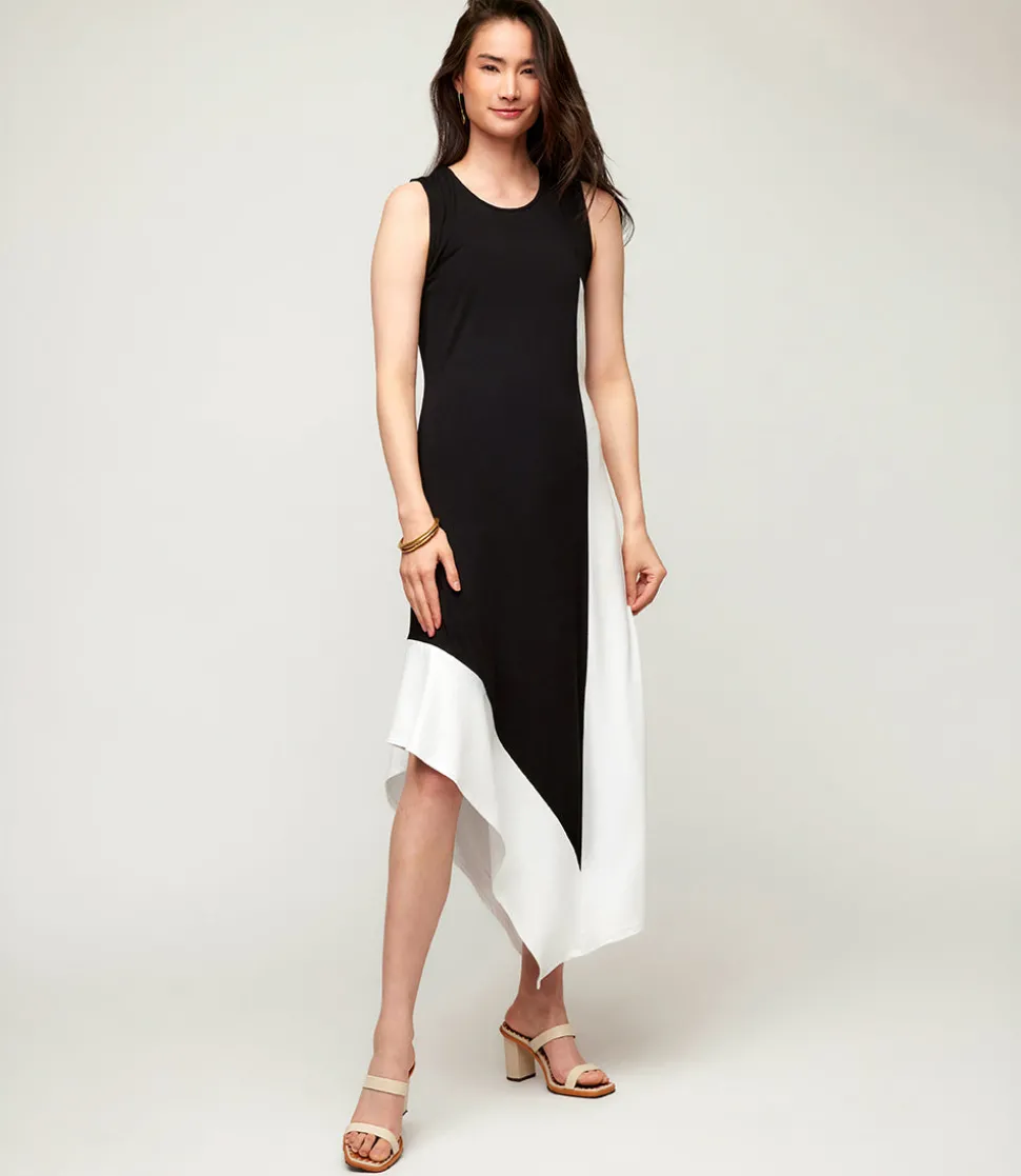 Asymmetric Colorblock Dress