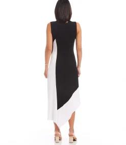 Asymmetric Colorblock Dress