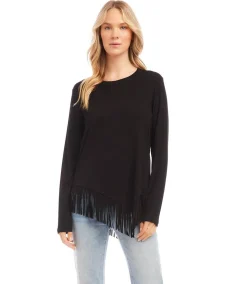 Asymmetric Fringe Top