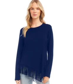 Asymmetric Fringe Top