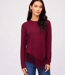 Asymmetric Fringe Top