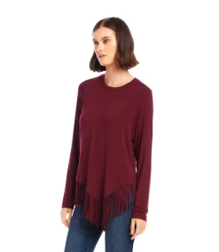 Asymmetric Fringe Top