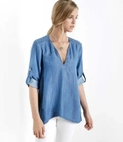 Asymmetric Hem Wrap Top