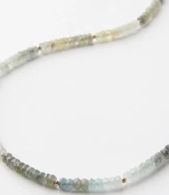 Beaded Aquamarine Necklace
