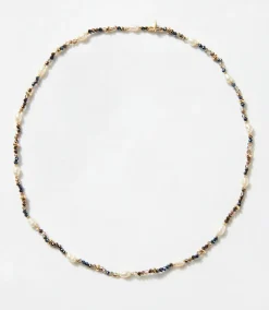 Beaded Gemstone And Pearl Stretch Bracelet