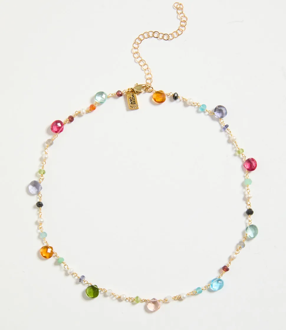 Beaded Gemstone Necklace