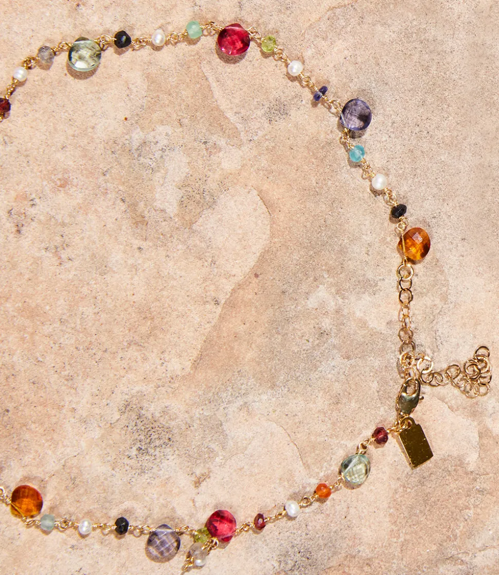 Beaded Gemstone Necklace