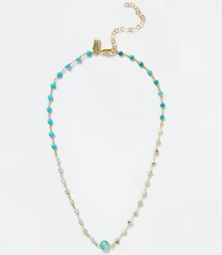 Beaded Gemstone Necklace