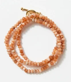 Beaded Gemstone Toggle Bracelet
