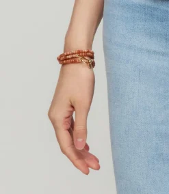 Beaded Gemstone Toggle Bracelet