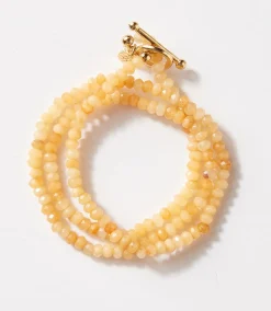 Beaded Gemstone Toggle Bracelet