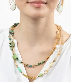 Beaded Quartz Necklace