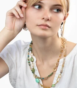 Beaded Quartz Necklace