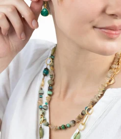 Beaded Quartz Necklace