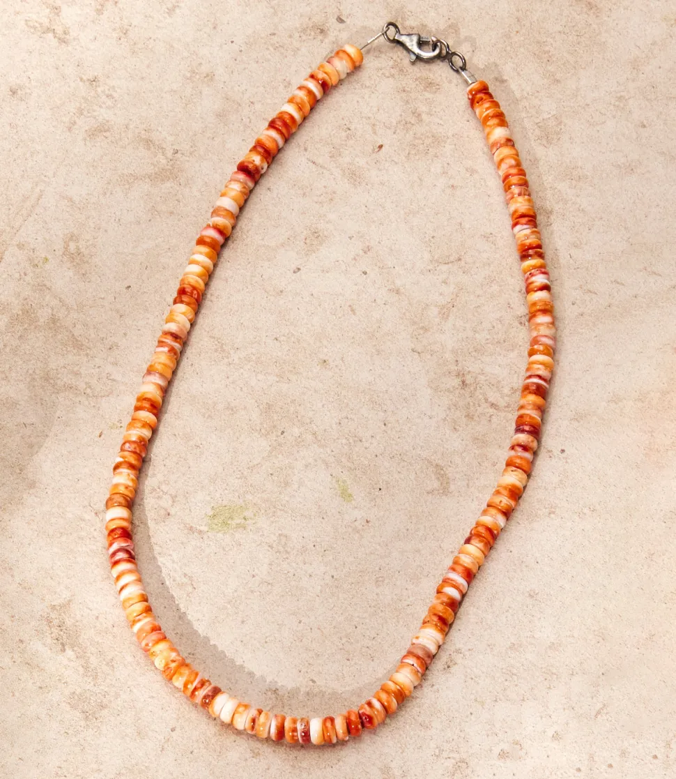 Beaded Spiny Oyster Necklace