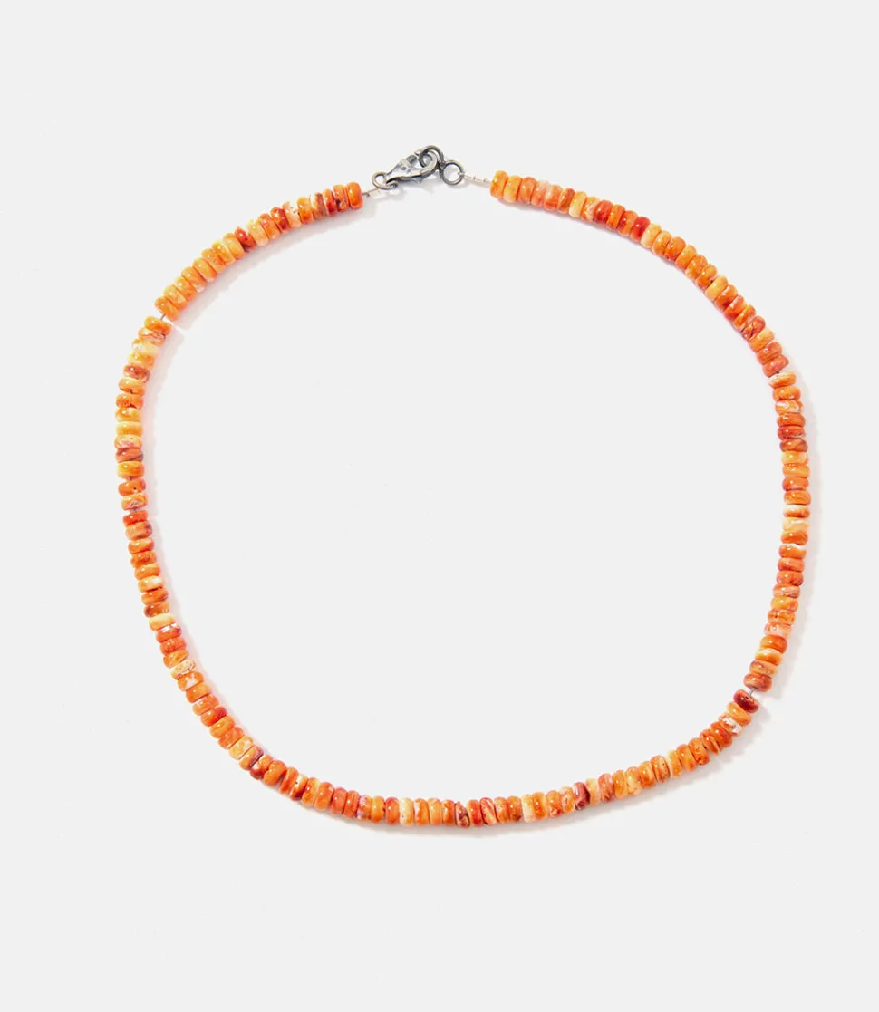 Beaded Spiny Oyster Necklace