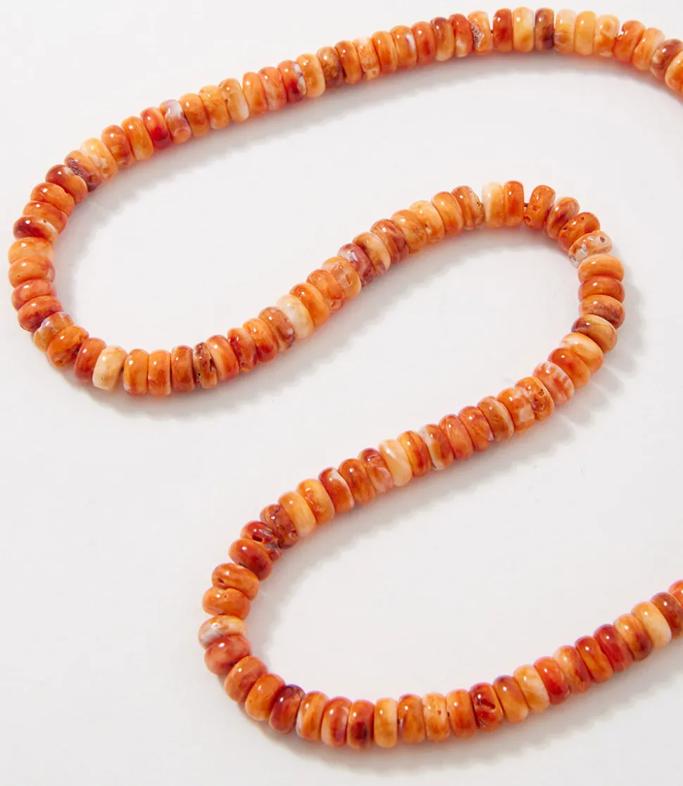 Beaded Spiny Oyster Necklace