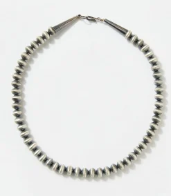 Beaded Sterling Silver Necklace
