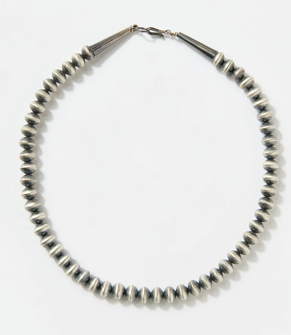 Beaded Sterling Silver Necklace
