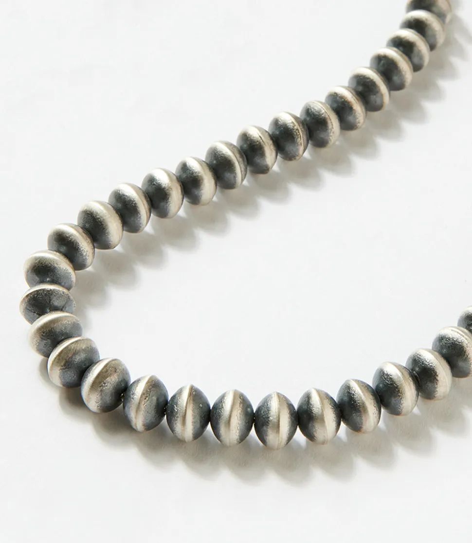 Beaded Sterling Silver Necklace