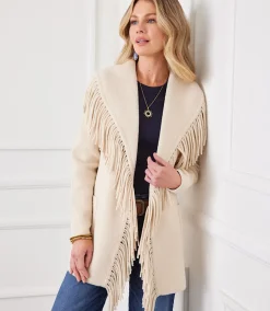 Belted Fringe Jacket