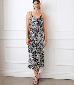 Bias Cut Midi Dress