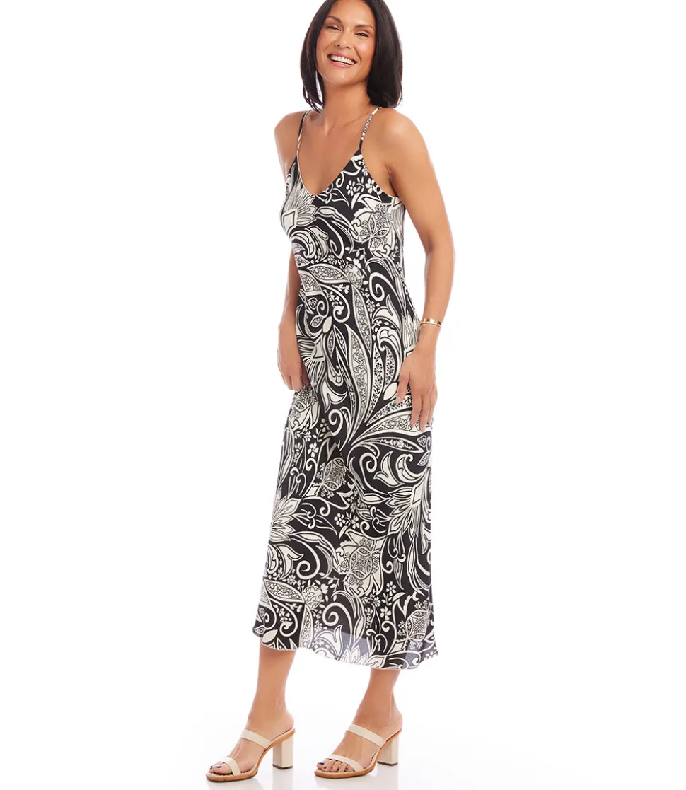 Bias Cut Midi Dress