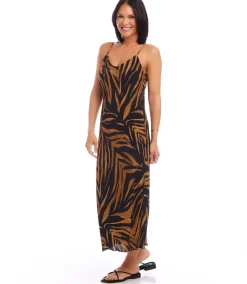 Bias Cut Midi Dress