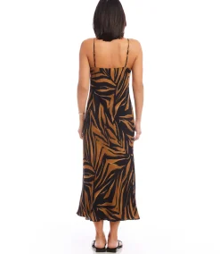 Bias Cut Midi Dress