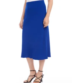 Bias Cut Midi Skirt
