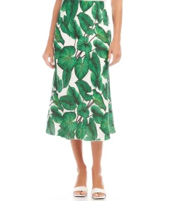 Bias Cut Midi Skirt