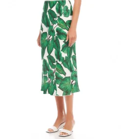 Bias Cut Midi Skirt