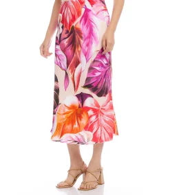 Bias Cut Midi Skirt