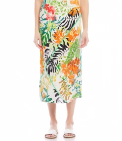 Bias Cut Midi Skirt