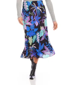 Bias Cut Midi Skirt