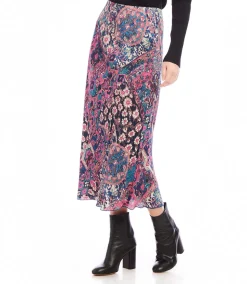 Bias Cut Midi Skirt