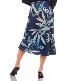 Bias Cut Midi Skirt