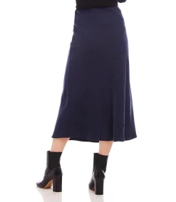 Bias Cut Midi Skirt