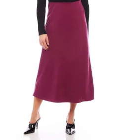 Bias Cut Midi Skirt