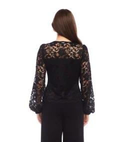 Blouson Sleeve Lace Top